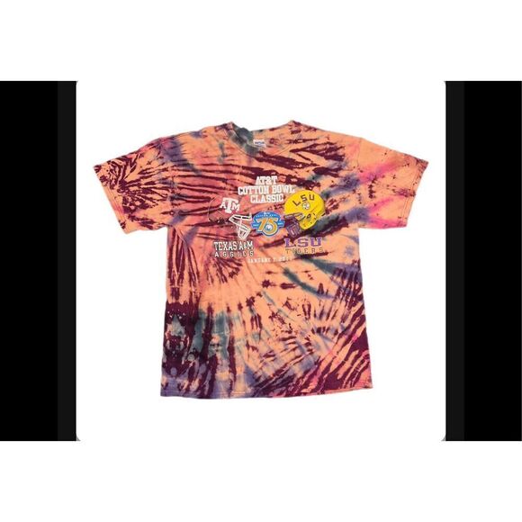Gildan Other - 2011 Cotton Bowl Texas A&M vs. LSU Tie-Dye Tee